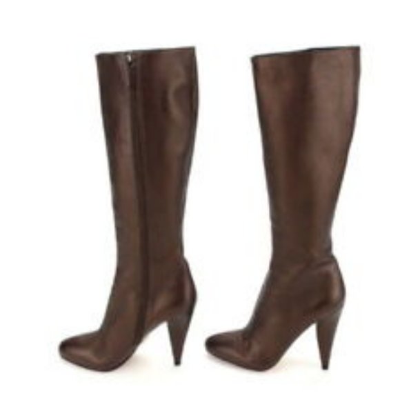 PRADA Boot Long Bronze Authentic - Picture 2 of 6